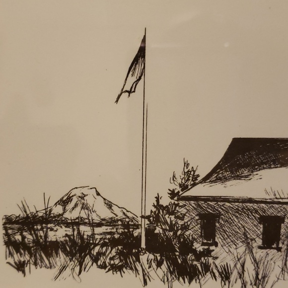 Seattle postcard art - Lighthouse - Picture 3 of 4